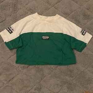 Adidas Crop Top T Shirt Size XS